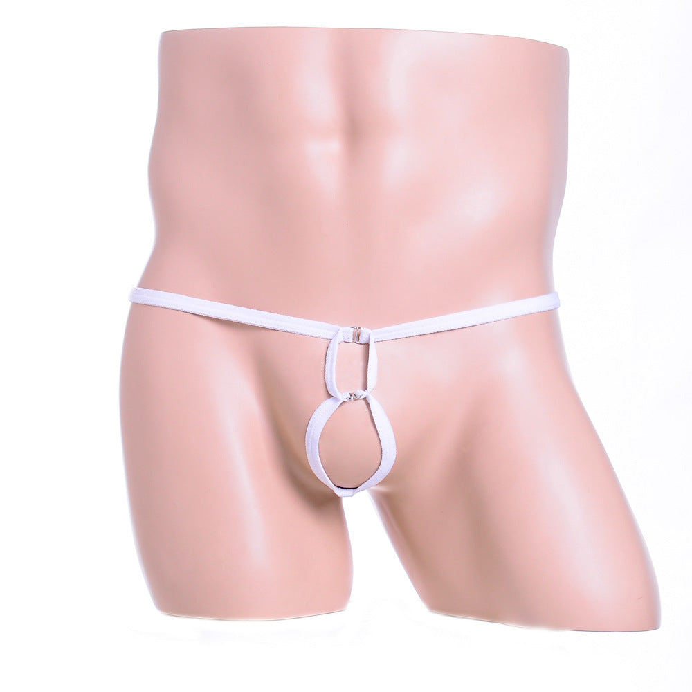 Simple Red 2 Rings Elastic Thong