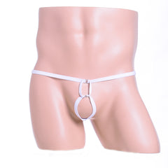 Simple Red 2 Rings Elastic Thong