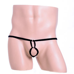 Simple Red 2 Rings Elastic Thong