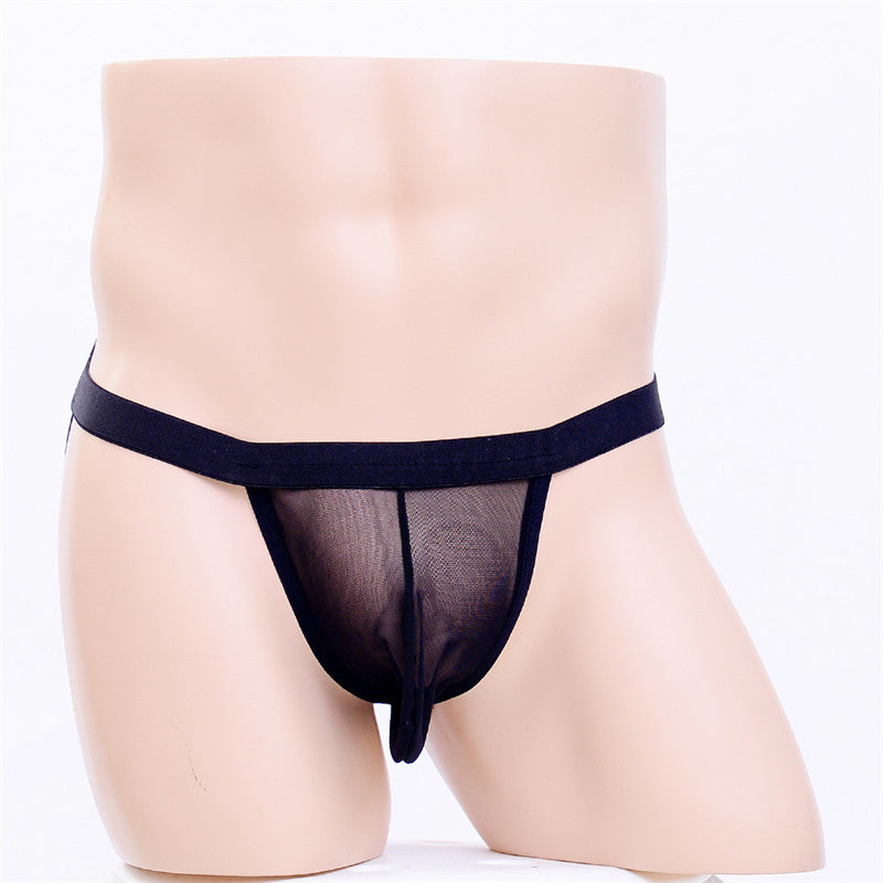 Reflective Mesh Triangle Cover Thong