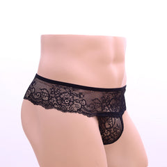 Hollowed-Out Lace Comfortable T-Shaped Underwear