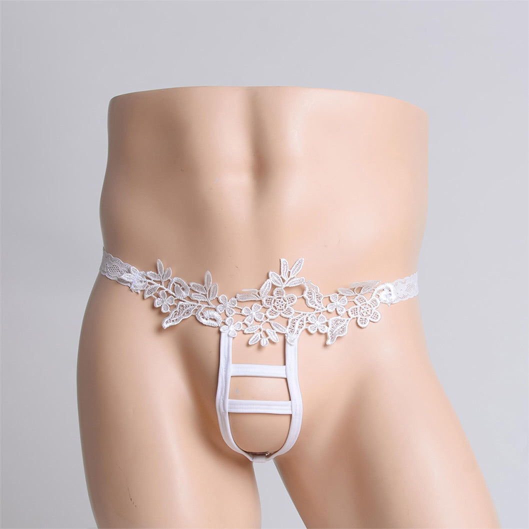 Elegant Floral Multi-Hollow Brief