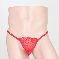 Lace see-through fine design thong