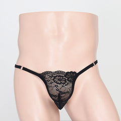Lace see-through fine design thong