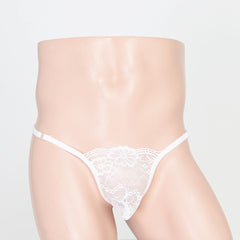 Lace see-through fine design thong