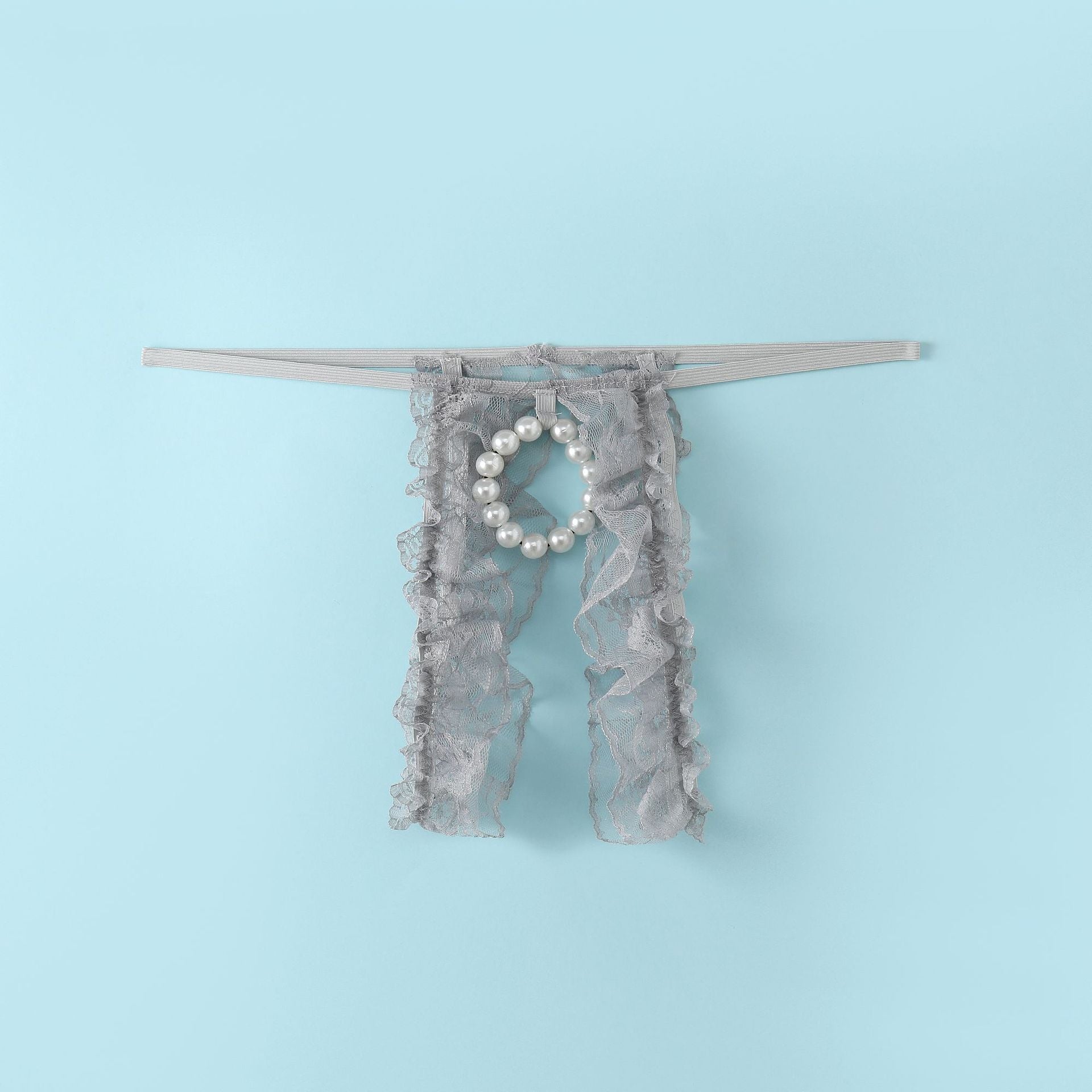 Mesh Bead Chain Hollow Thong
