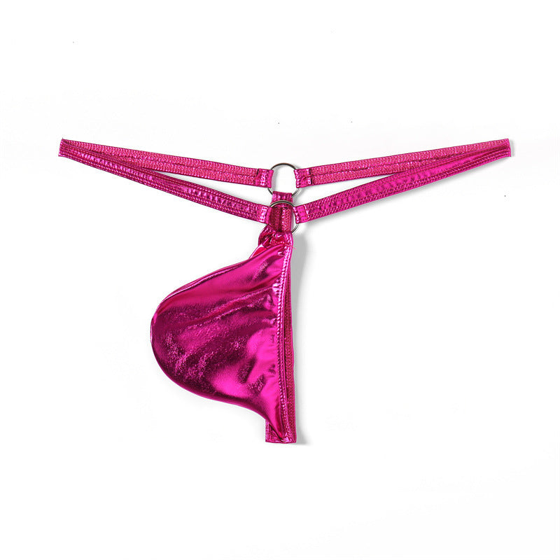 Ring Design Glossy Low Rise Thong