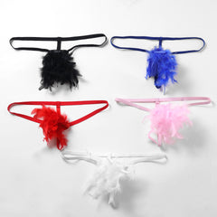 Thong plush feather temptation sexy panties
