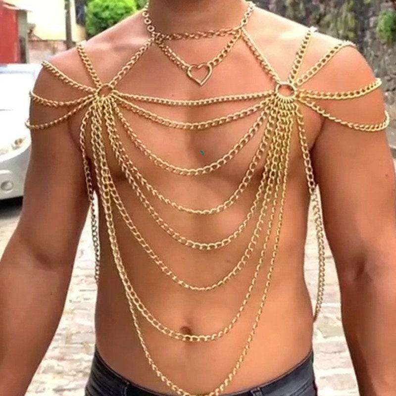 Hollow Body Chain Bondage Harness