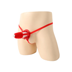 Christmas Hat Lace Strap Panties