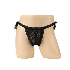 Transparent Low Waist Strap Nightclub Briefs