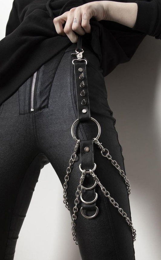 Punk Rock Leather Thigh Straps