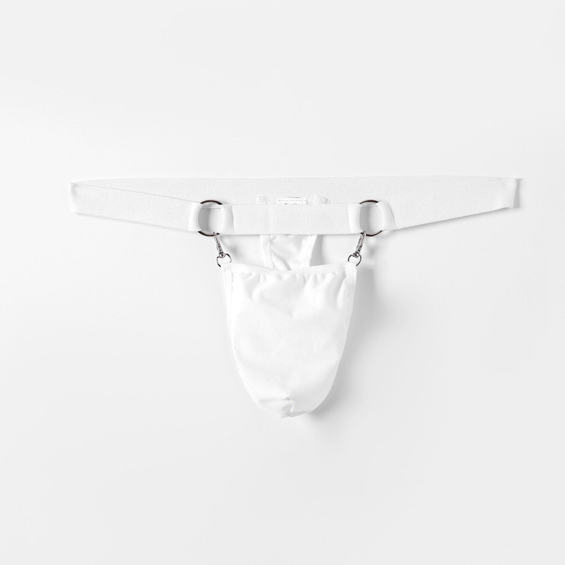 Double Ring Buckle Splicing Flirting Thong