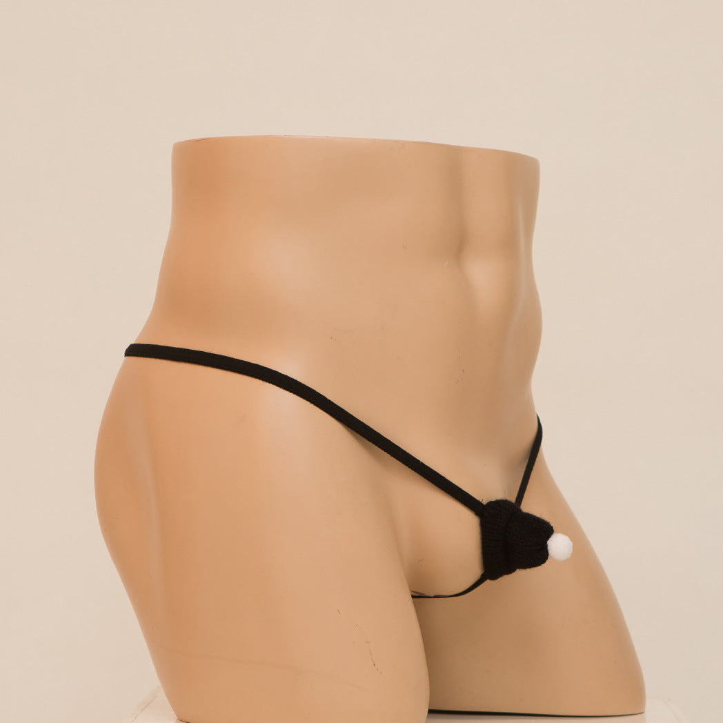 Hollow-Out Free Christmas Thong