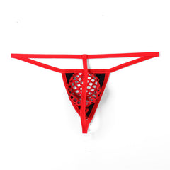 Hollow Mesh Color Breathable Thong