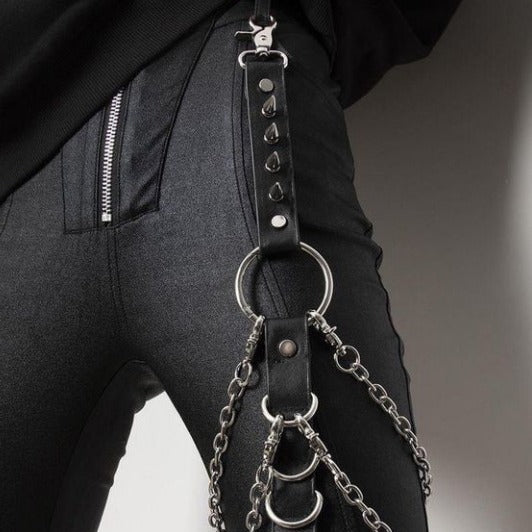 Punk Rock Leather Thigh Straps