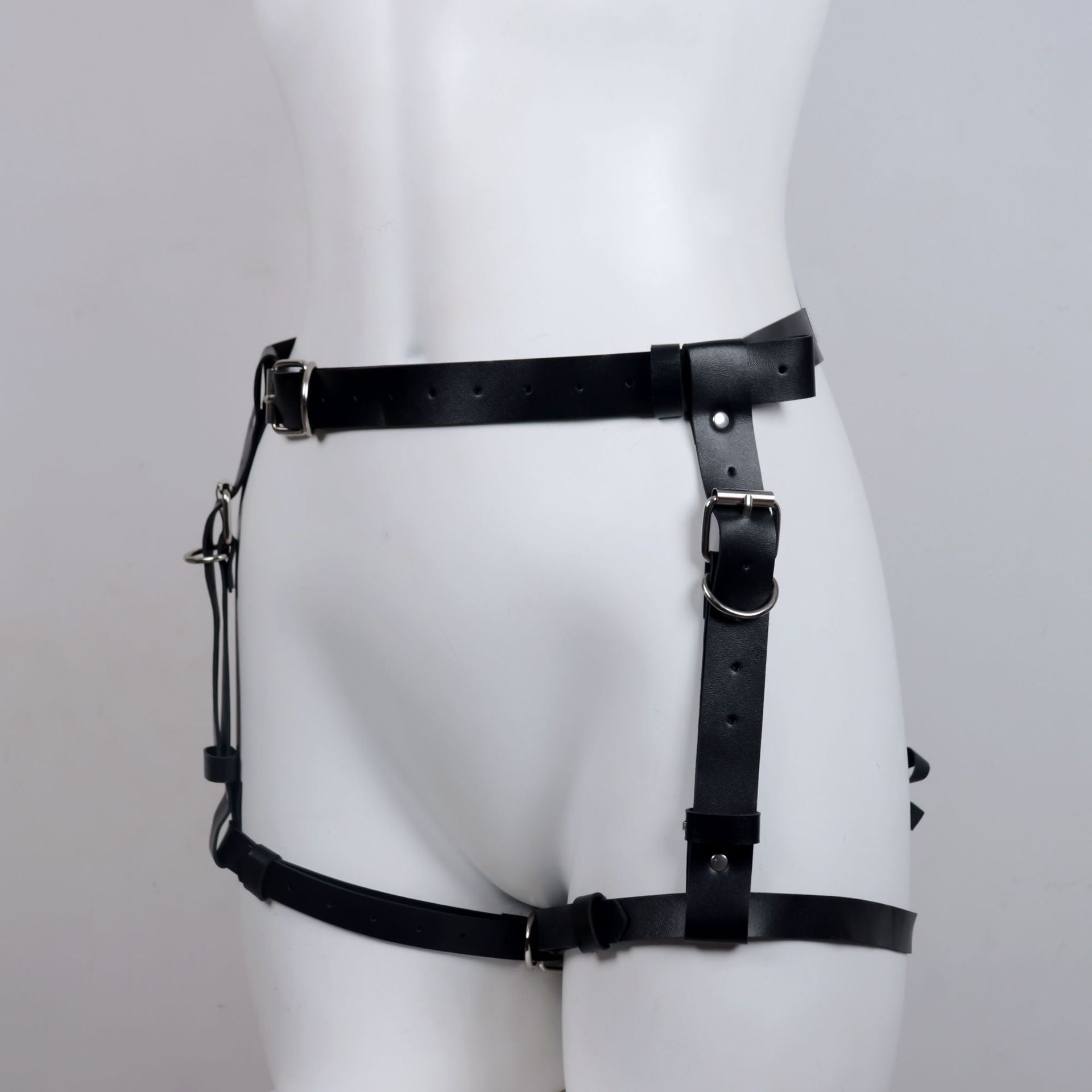Men's Leather Underwear Costume Suit
