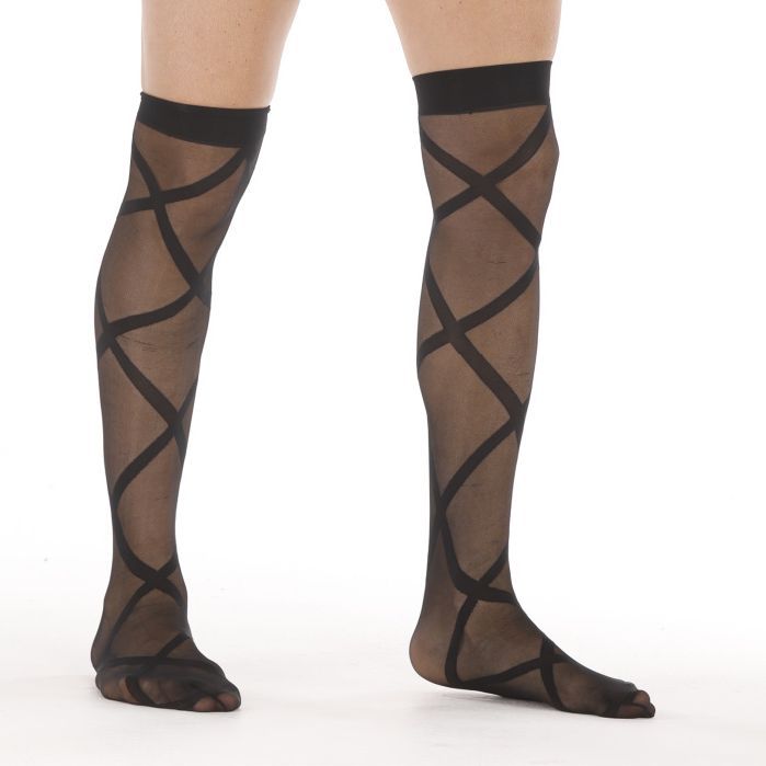 Strap-Ready Patterned Bodystocking