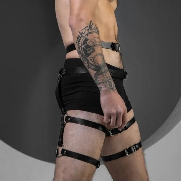 Nightclub Punk Leather Undergarments
