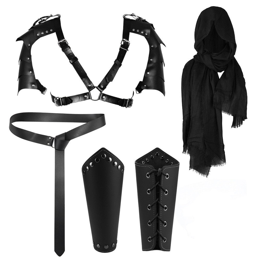 Bundled Leather Bondage Straps