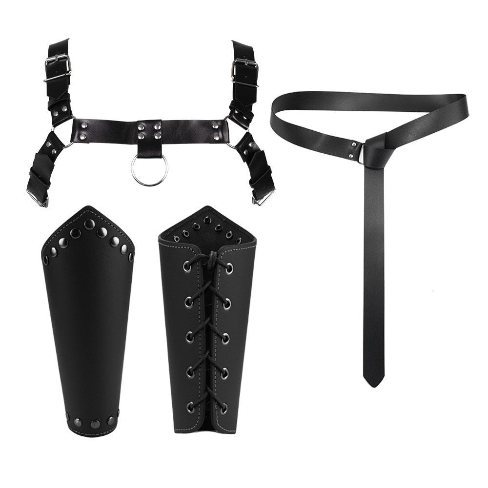 Bundled Leather Bondage Straps