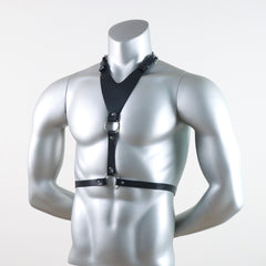 Decorative Leather Binding Chest Strap