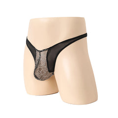 Transparent Triangular Lace Passion Thong