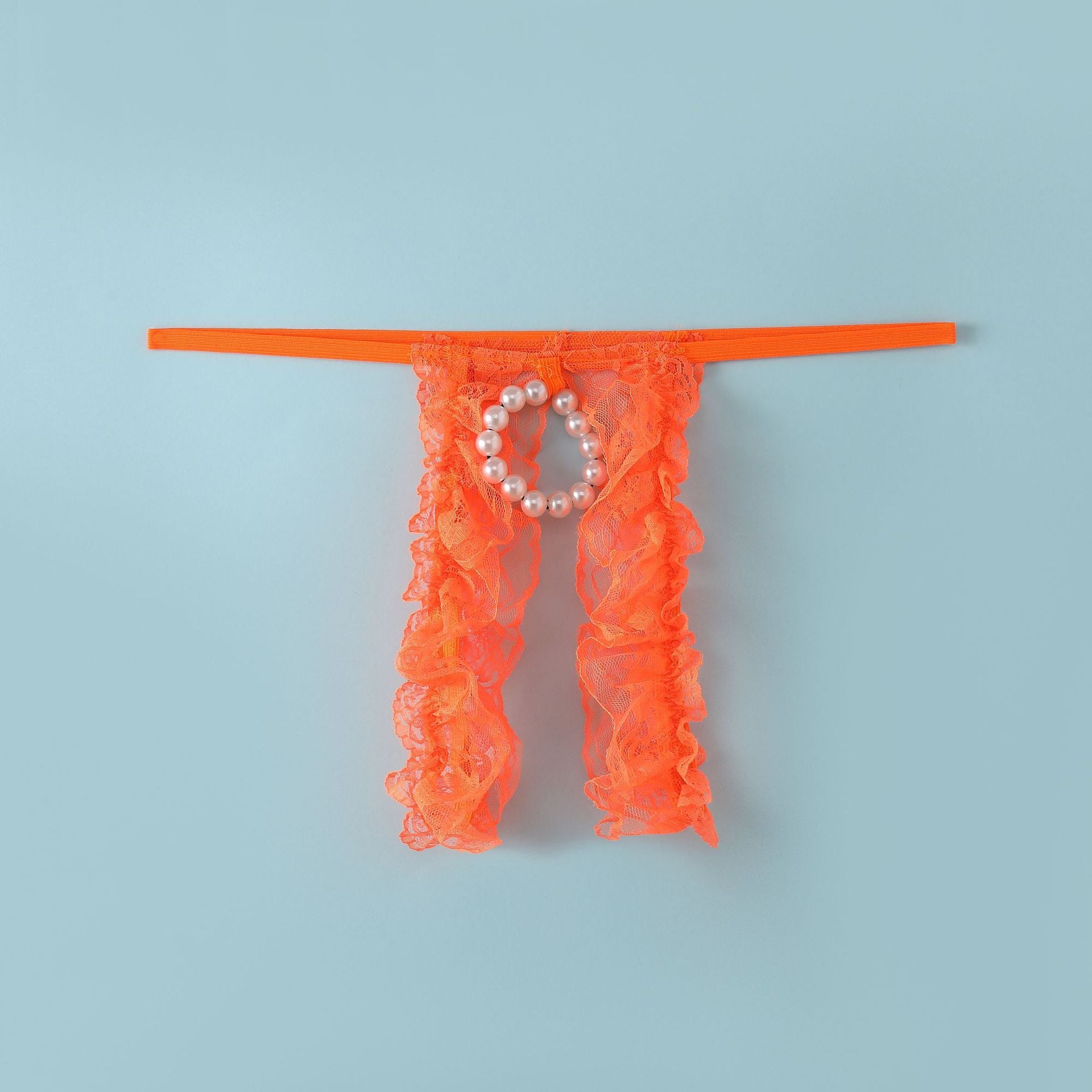Mesh Bead Chain Hollow Thong