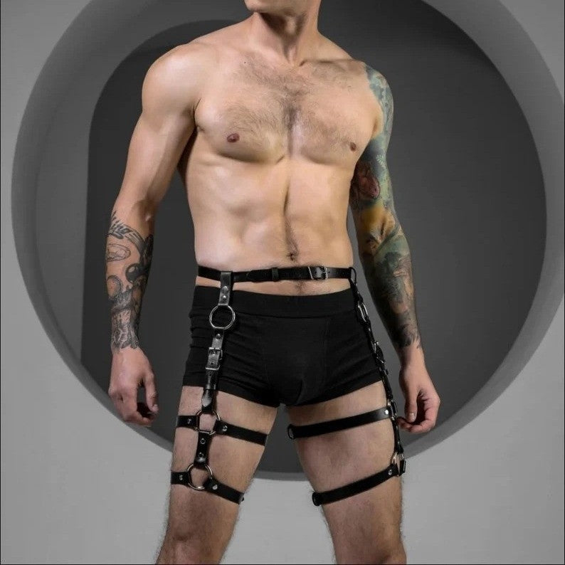 Leather Leg Ring Thigh Strap Garter