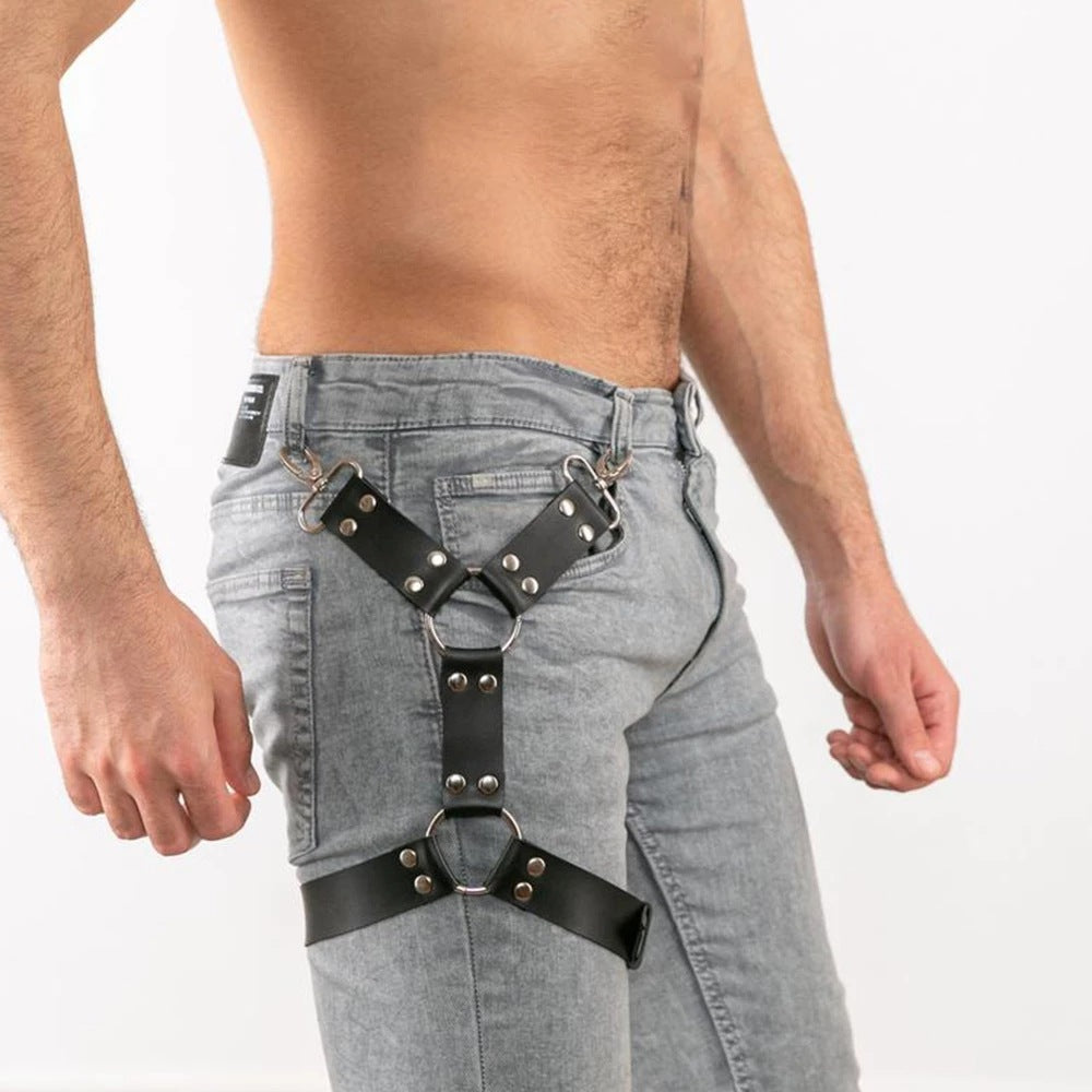 Leg Ring Hanging Pants Leather Pendants