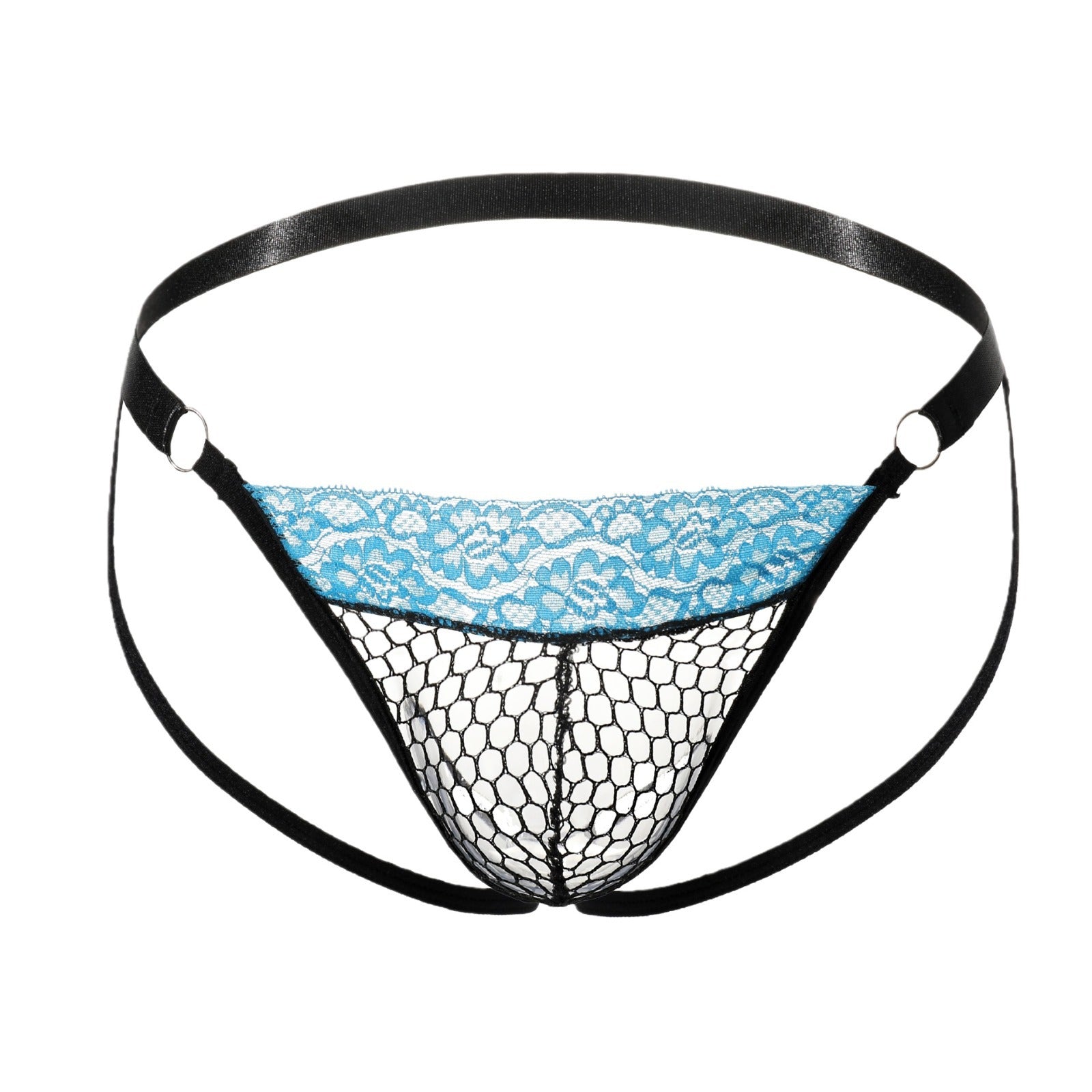 Mesh Fishnet Hollow Passion Strap Lace Pants