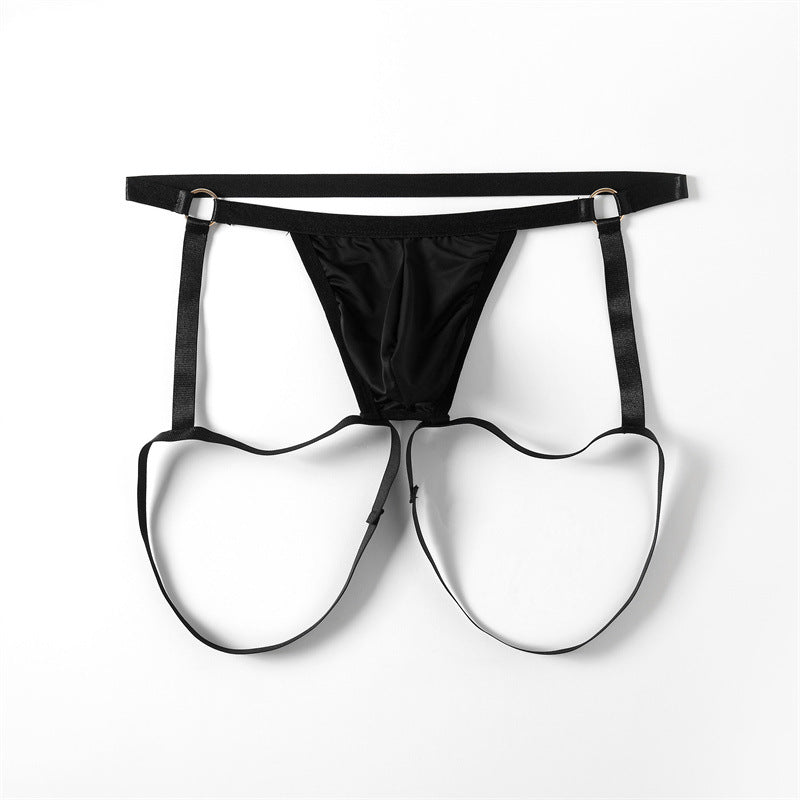 Straps Leggings Hollow Solid Thong