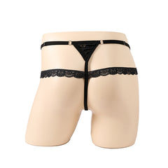 Hollow Lace Quadrangle Thong