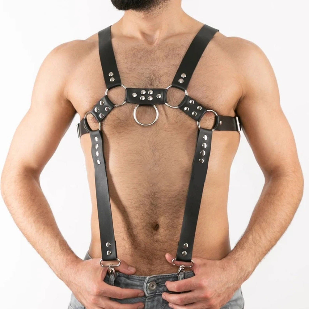 Leather Bondage Suspender Belt