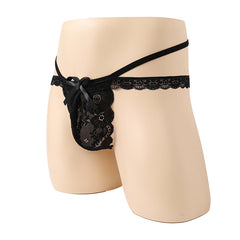 Hollow Lace Quadrangle Thong