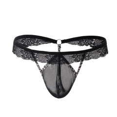 Lace Floral Print Passion Thong