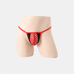 Hollow Mesh Color Breathable Thong