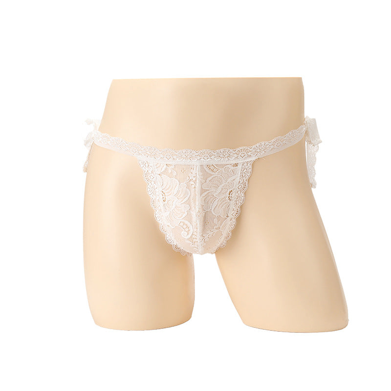 Transparent Low Waist Strap Nightclub Briefs