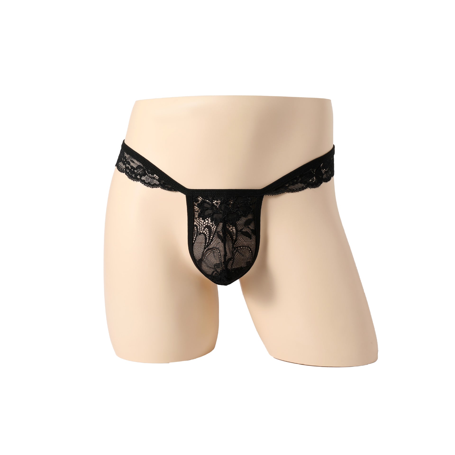 Low Waist Perspective Elastic Butterfly Thong