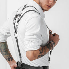 Adjustable British Casual Shirt Suspenders