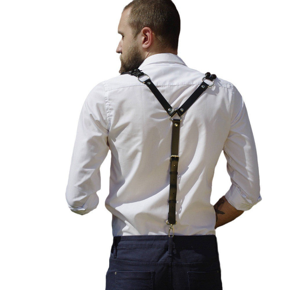 Leather Chest Shoulder Straps