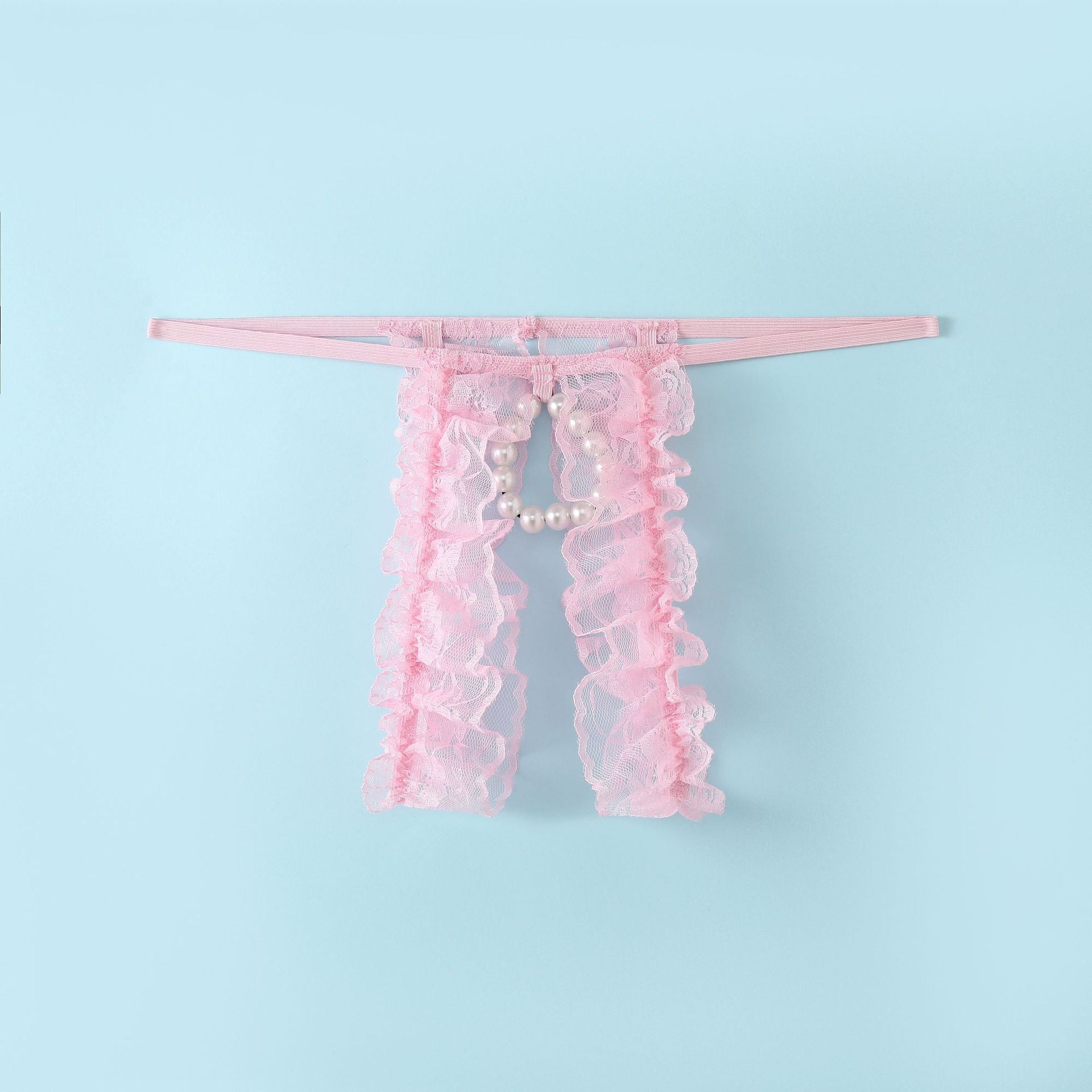 Mesh Bead Chain Hollow Thong