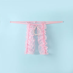 Mesh Bead Chain Hollow Thong