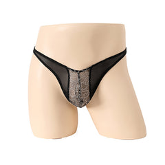 Transparent Triangular Lace Passion Thong