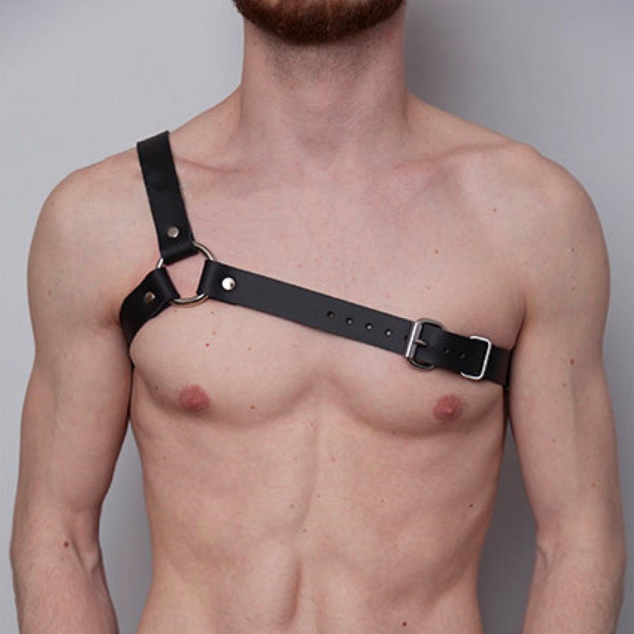 Faux Leather Collar Arm Ring Set
