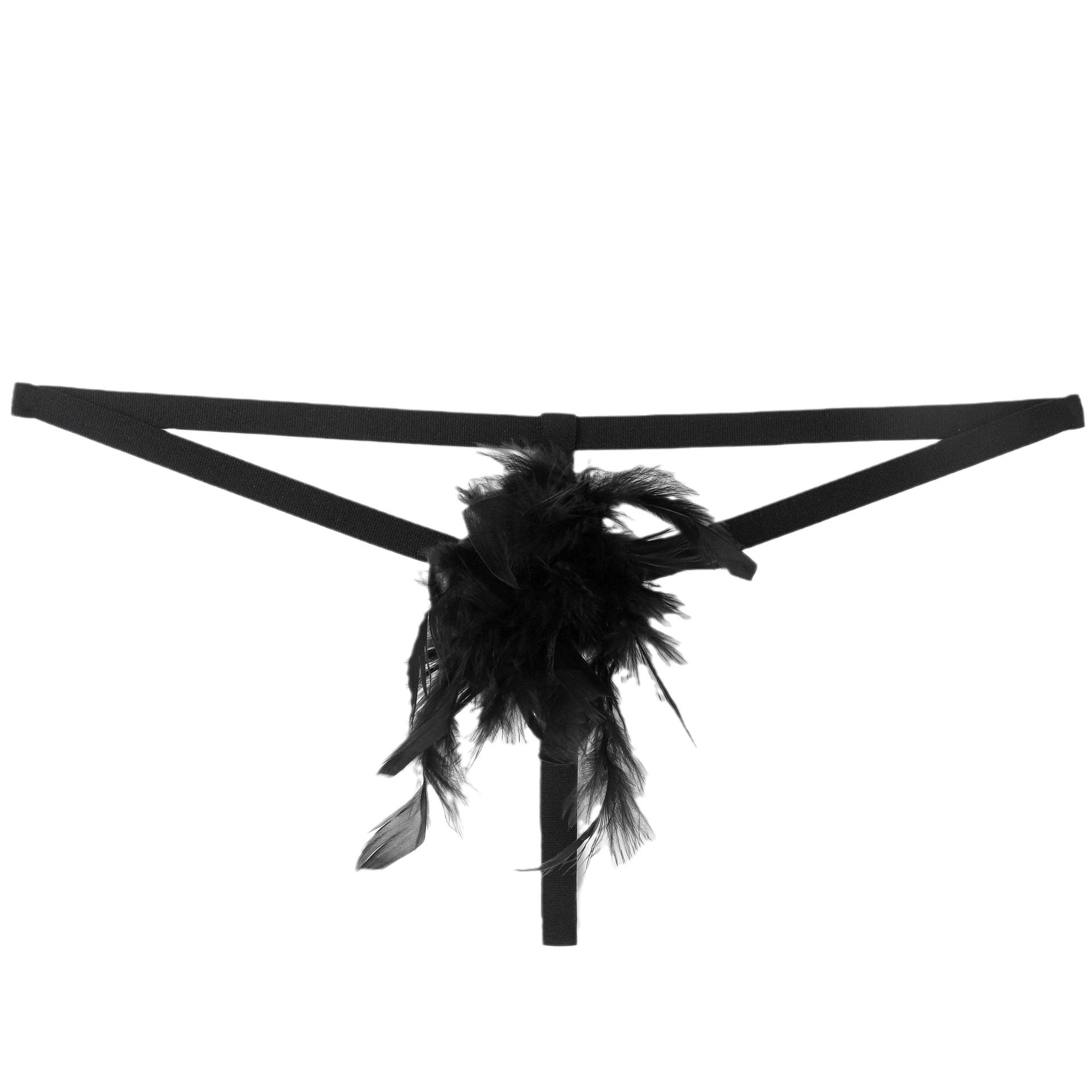 Thong plush feather temptation sexy panties