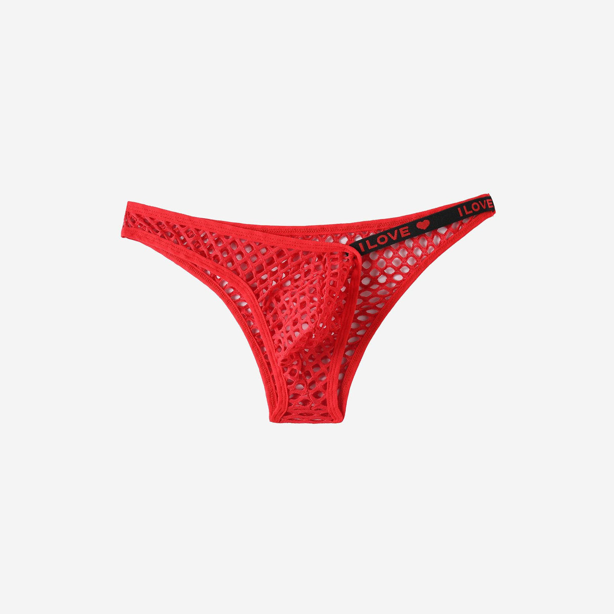 Translucent Mesh High Fork U-Convex Briefs