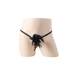 Thong plush feather temptation sexy panties