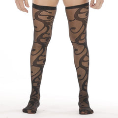 Strap-On Compatible Printed Stocking