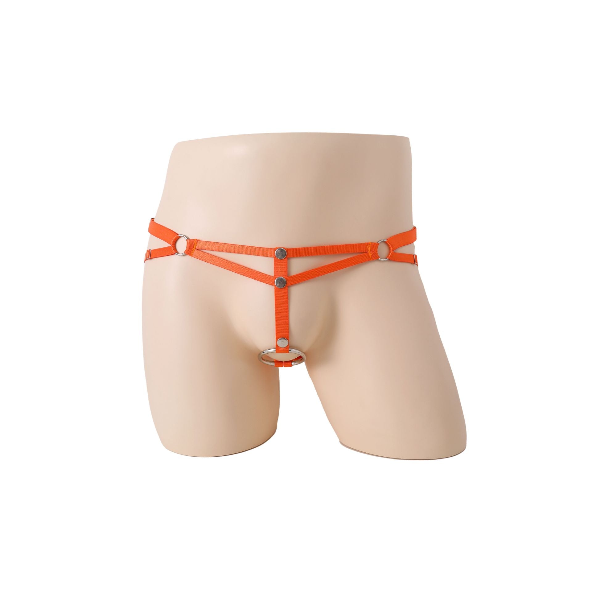 Black Suspender Iron Ring Panties